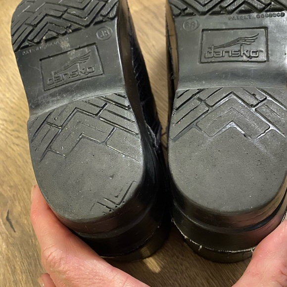 Dansko Shoes Dansko Classic Clogs Snakeskin Shine Patent Leather